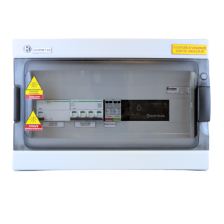 Coffret de protection AC 9kW - 20A - avec parafoudre et Q-Relay - triphasé