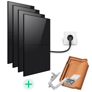 Kit Solaire Plug And Play 1700 Wc - Technologie Back Contact-Toit en tuiles