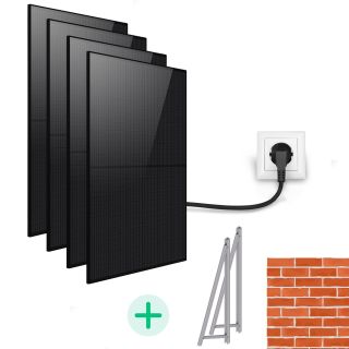 Kit Solaire Plug And Play 1700 Wc - Technologie Back Contact-Pose en façade