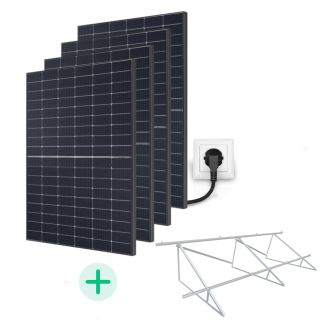 Kit Solaire Plug And Play 1640 Wc bifacial garantie 20 ans-Pose au sol