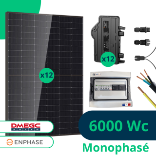 Kit autoconsommation 6000 Wc - Enphase - monophasé