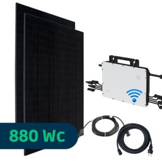 Kit Solaire Plug And Play 880 Wc Full Black, Wifi intégré Hoymiles