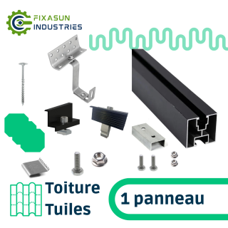 Fixasun - Kit de fixation sur toiture tuiles pour 1 panneau