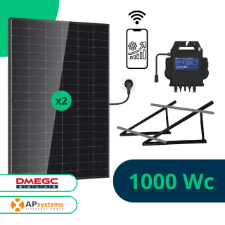 Kit Solaire Plug And Play 1000 Wc avec Support au Sol inclus