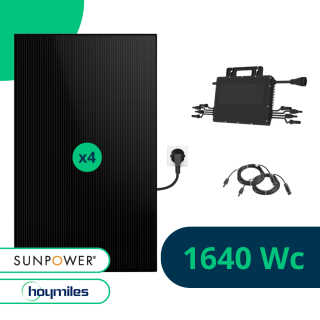 Kit solaire Plug And Play 1640 Wc Sunpower - Fixations au choix