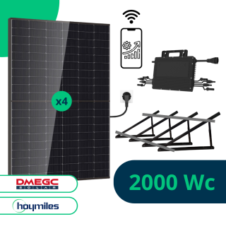 Kit Solaire Plug And Play 2000 Wc avec Support au Sol inclus