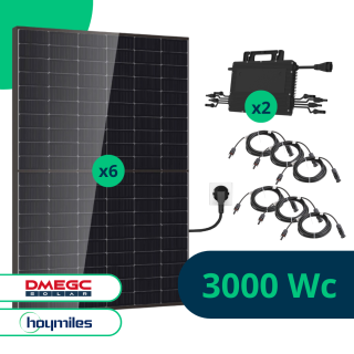 Kit Plug & Play 3000 Wc DMEGC Hoymiles