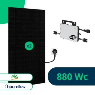 Kit Solaire Plug And Play 890 Wc, panneaux bifaciaux, wifi intégré