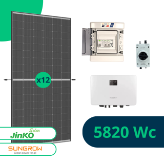 Kit Solaire Autoconsommation 5820 Wc, Jinko N-Type, Sungrow