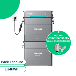 Pack Zendure Stockage Plug And Play 3,84kWh