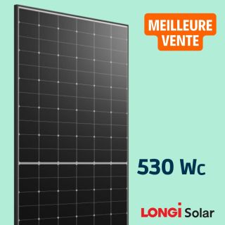 Longi Solar - Panneau solaire 530 Wc Back Contact - Cadre noir