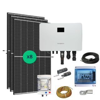 Kit Solaire Autoconsommation 3480 Wc Bifacial - Fixations au choix-Toit en tuiles