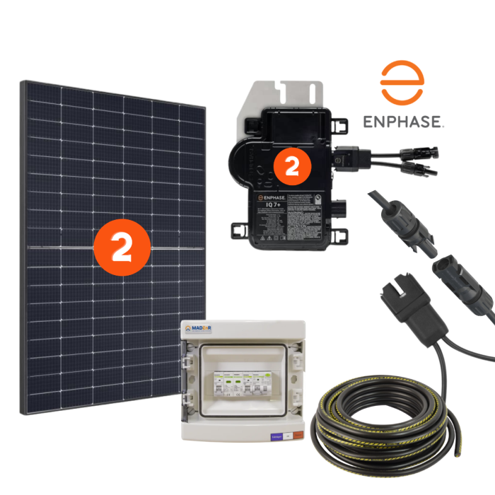 Kit solaire 7200Wc 230V-autoconsommation-stockage lithium 12kWh - SOFAR