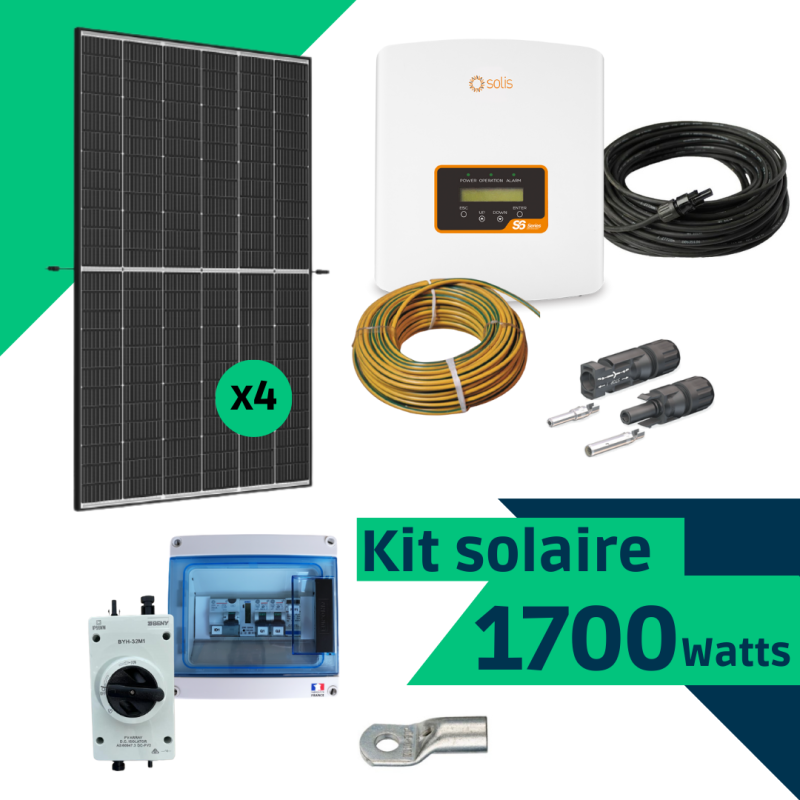 Kit Solaire Autoconsommation 4200W GROUPE-ELEC onduleur GROWATT tuile  standard