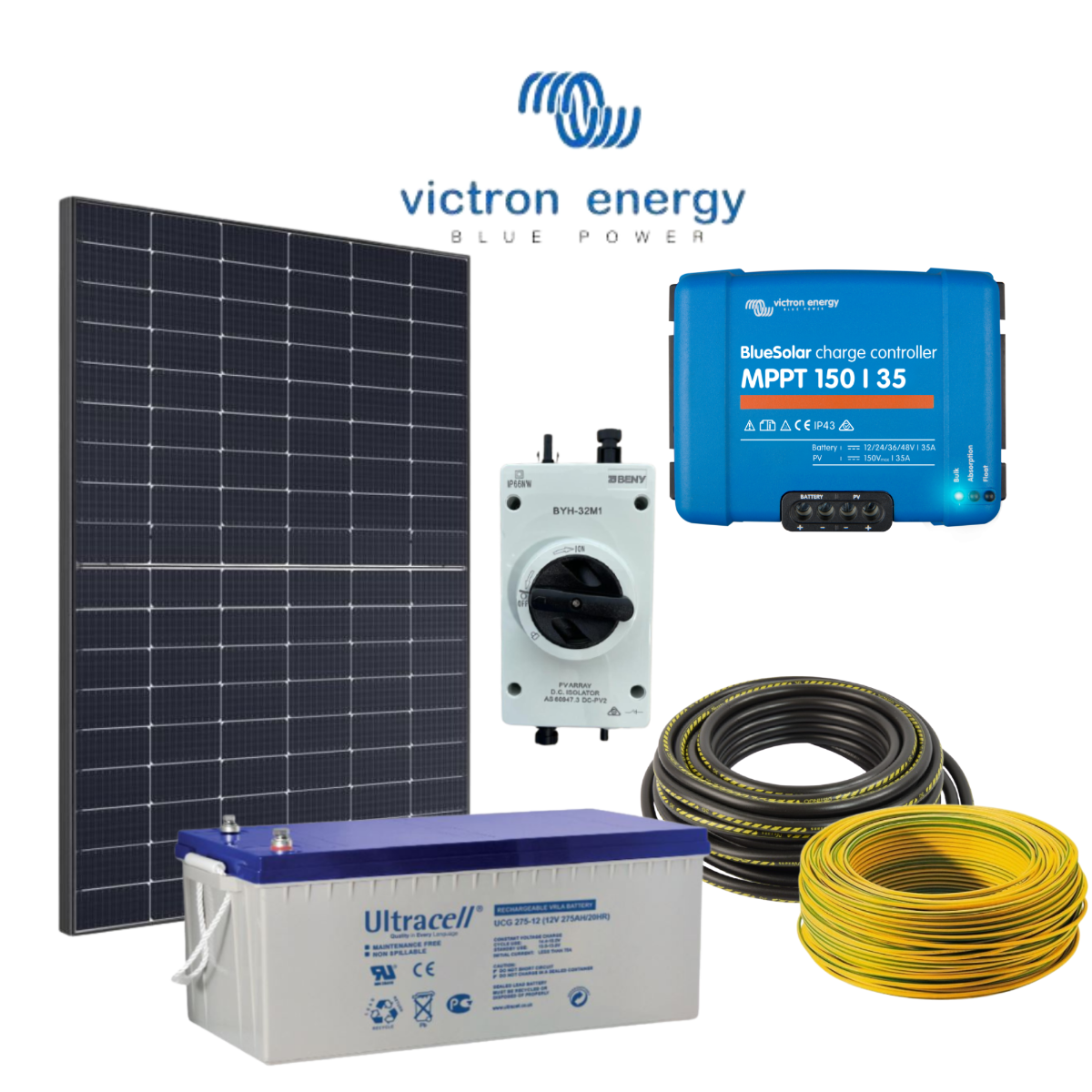 Câble solaire victron energy avec connecteurs MC4