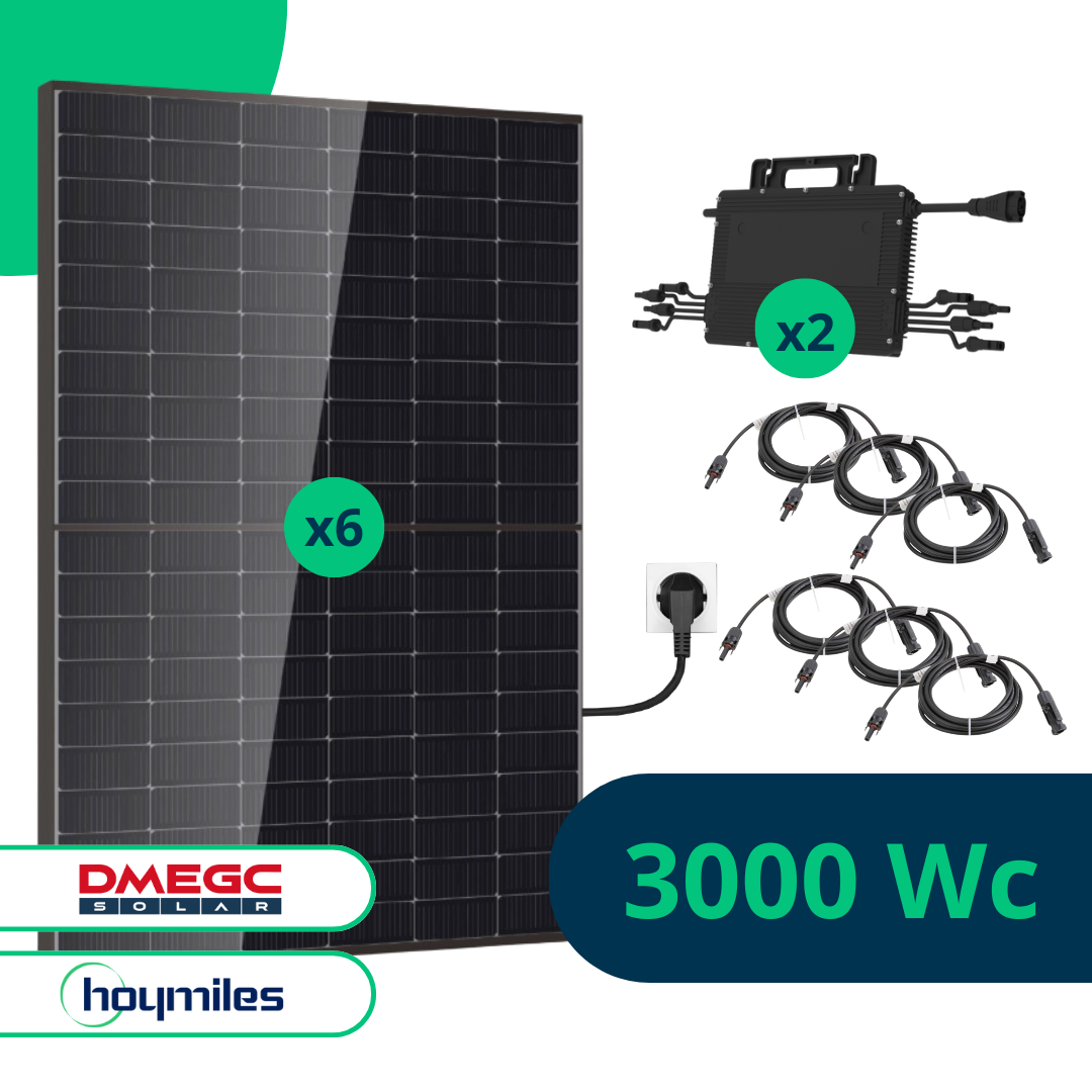 KitSolairePlugandPlay3000WcBifacial,DMEGC,Hoymiles