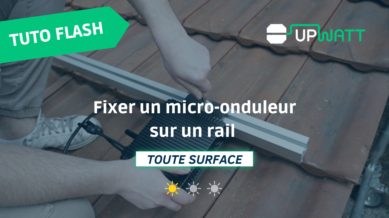 Fixer un micro-onduleur sur un rail